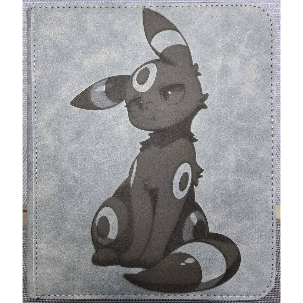 Pokemon Umbreon 2x2 Gray Top Loader Binder 112 Cards B
